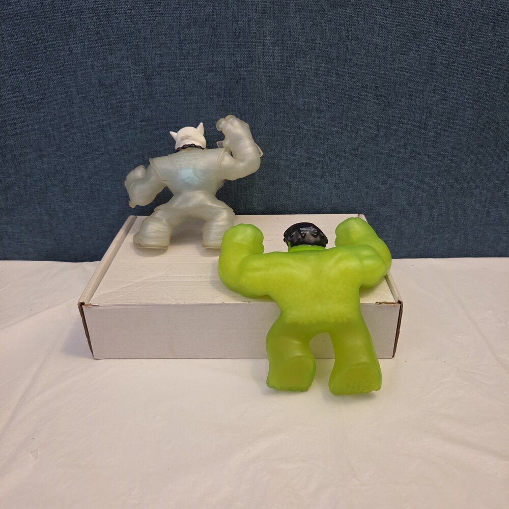 Goo Jit Zu Heroes Marvel Set of 4 Hulk Iron Man Pantaro Blazagon Squishy Toy - Picture 7 of 16